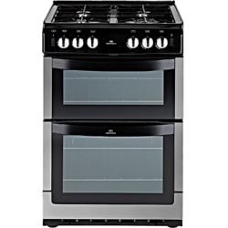 New World 551GTC 55cm Gas Twin Cavity Cooker in Stainless Steel